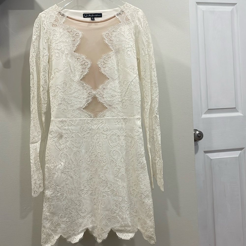 For Love And Lemons White Lace Mini Dress - Picture 2 of 3